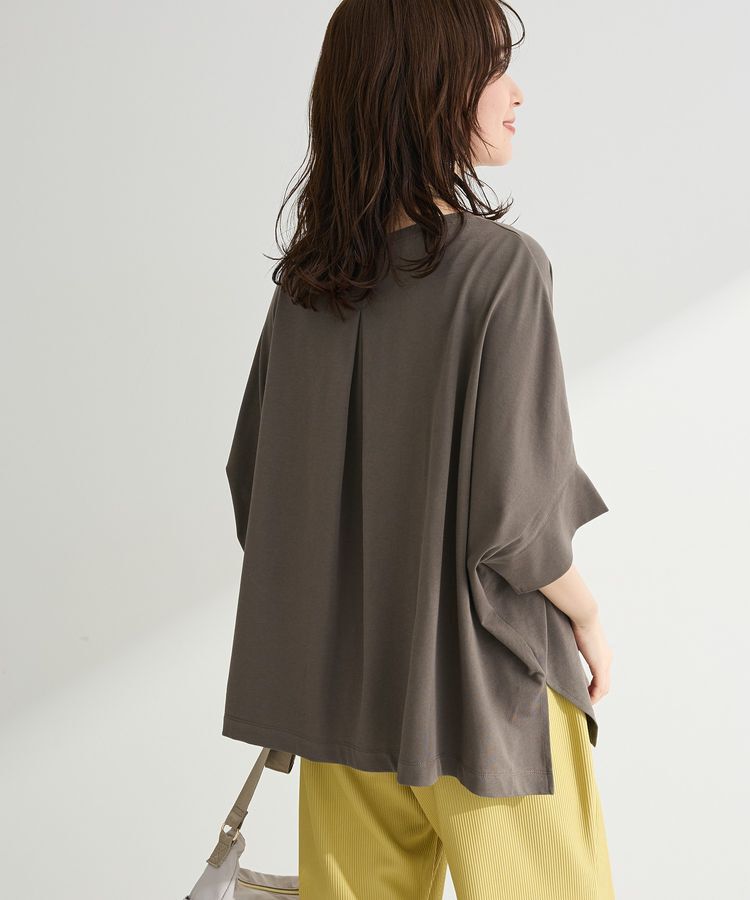 Green Parks「【WEB限定】冷やっとすずやかドルマンプルオーバーⅡ」|Tシャツ・カットソー|Charcoal Gray