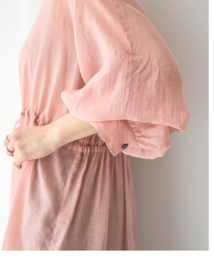 YECCA VECCA「シアー2way袖バルーンチュニック」|シャツ・ブラウス|