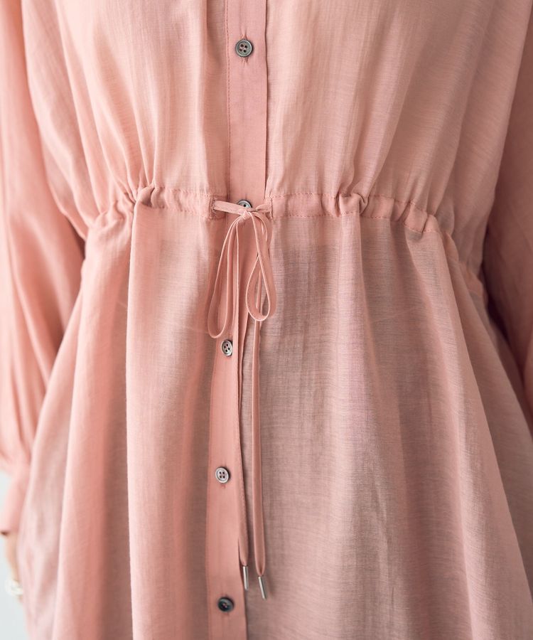 YECCA VECCA「シアー2way袖バルーンチュニック」|シャツ・ブラウス|