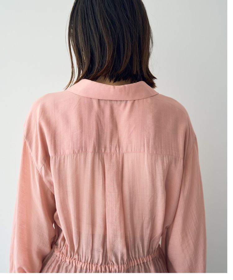 YECCA VECCA「シアー2way袖バルーンチュニック」|シャツ・ブラウス|