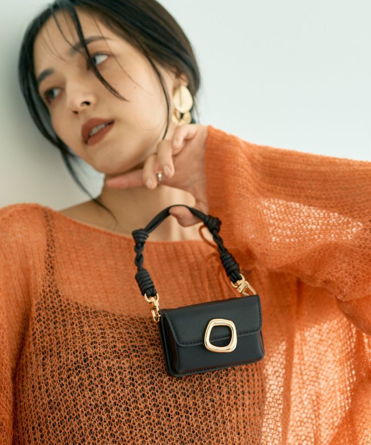 YECCA VECCA「【LE VERNIS】Lasso mini purse」|財布|Dark Brown