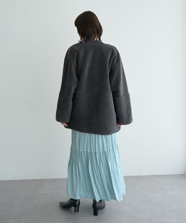 YECCA VECCA「ランダムプリーツサテンマーメイドスカート」|スカート|