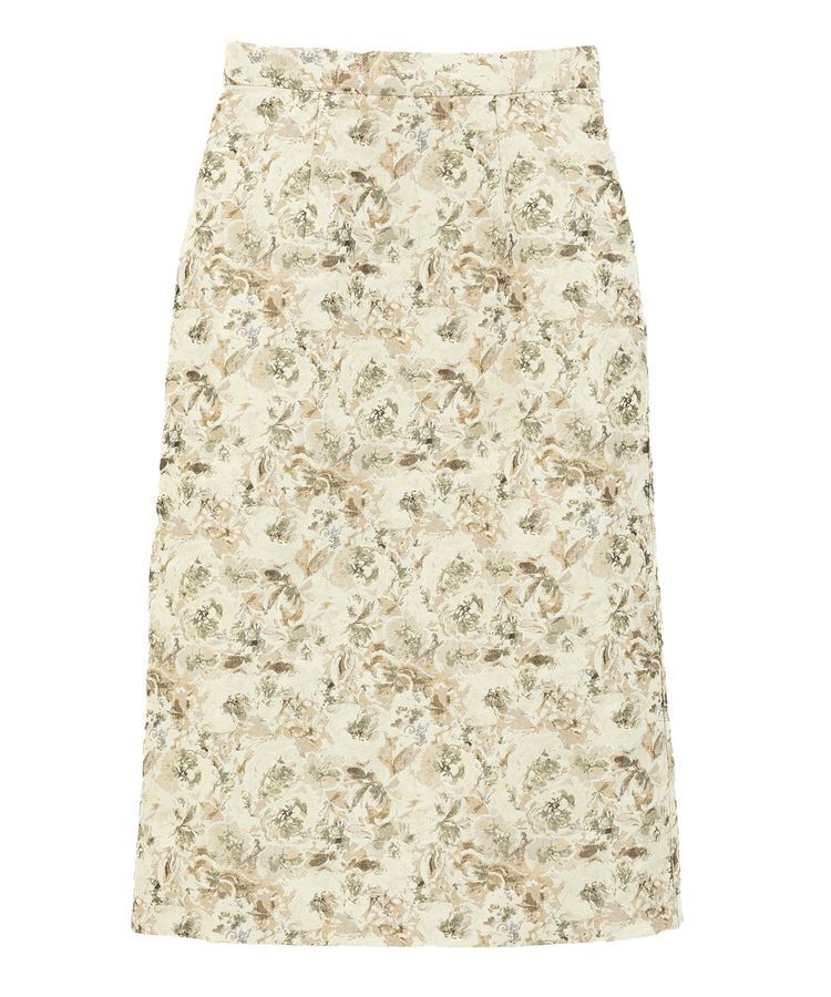 YECCA VECCA「ジャガードナロースカート」|フレア|