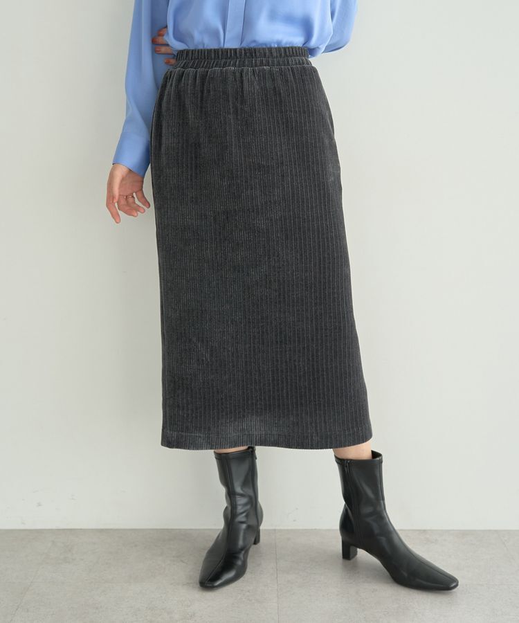 YECCA VECCA「コーデュロイナロースカート」|タイト|