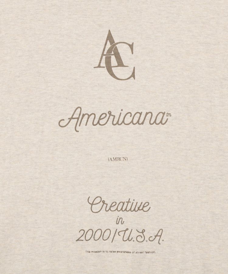 GARAGE OF GOOD CLOTHING「【AMERICANA】ラフィー丸胴プリントT【日本製】」|Tシャツ・カットソー|