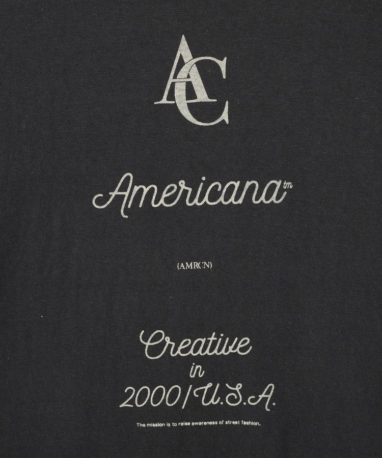GARAGE OF GOOD CLOTHING「【AMERICANA】ラフィー丸胴プリントT【日本製】」|Tシャツ・カットソー|