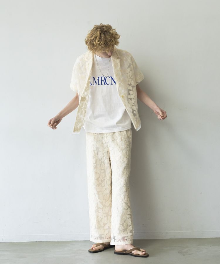 GARAGE OF GOOD CLOTHING「【AMERICANA】ラフィー丸胴プリントT【日本製】」|Tシャツ・カットソー|