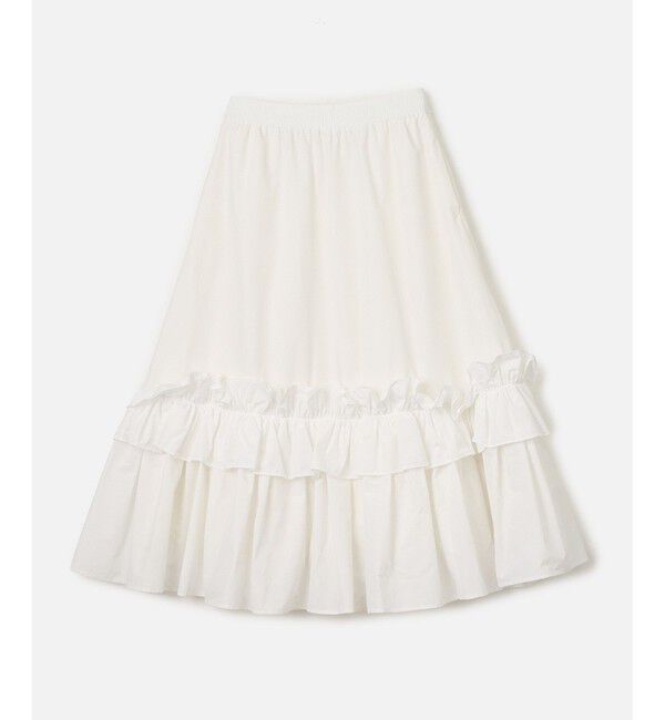 LOULOU WILLOUGHBY「【LOULOU WILLOUGHBY】ハイカウントパピヨンスカート」|フレア|