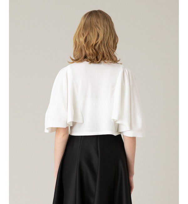 LOULOU WILLOUGHBY「【LOULOU WILLOUGHBY】ミニ丈フレアスリーブプルオーバー」|ニット・セーター|