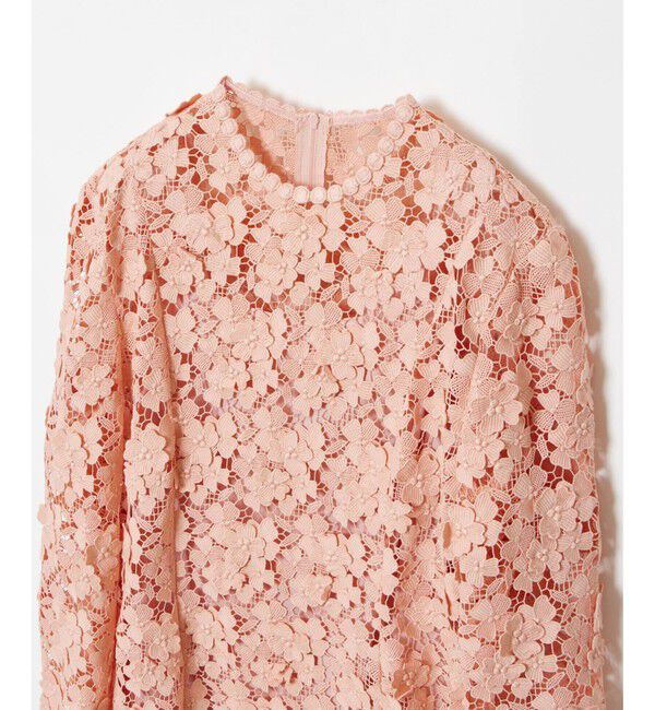 LOULOU WILLOUGHBY「【LOULOU WILLOUGHBY】ケミカルフラワーレースワンピース」|ワンピース|