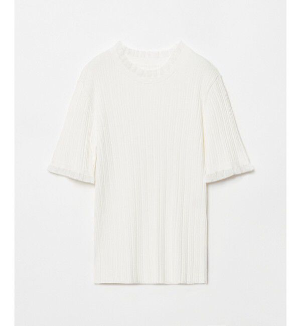 LOULOU WILLOUGHBY「【LOULOU WILLOUGHBY】ハーフチューブラーリブニット」|ニット・セーター|