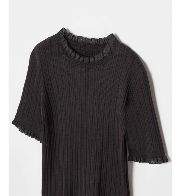 LOULOU WILLOUGHBY「【LOULOU WILLOUGHBY】ハーフチューブラーリブニット」|ニット・セーター|