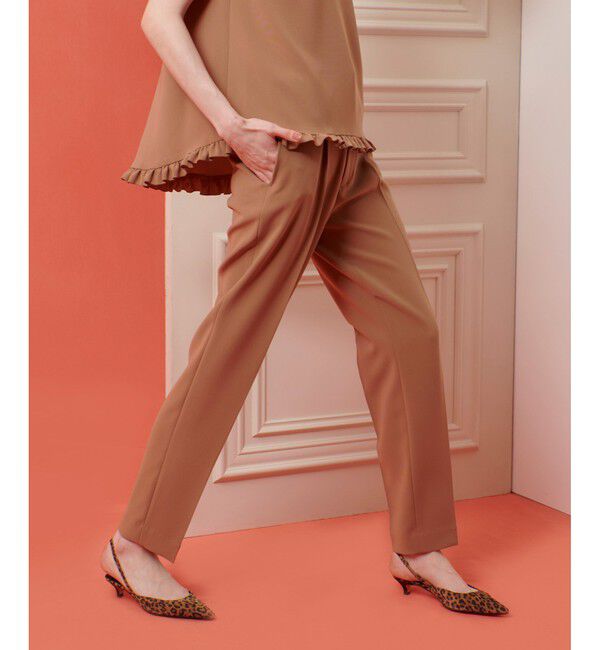 LOULOU WILLOUGHBY「【LOULOU WILLOUGHBY】ハイバックテーパードパンツ」|チノ|