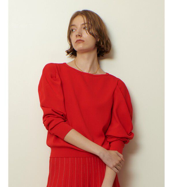 allureville「ソウバリドレープスリーブプルオーバー」|ニット・セーター|