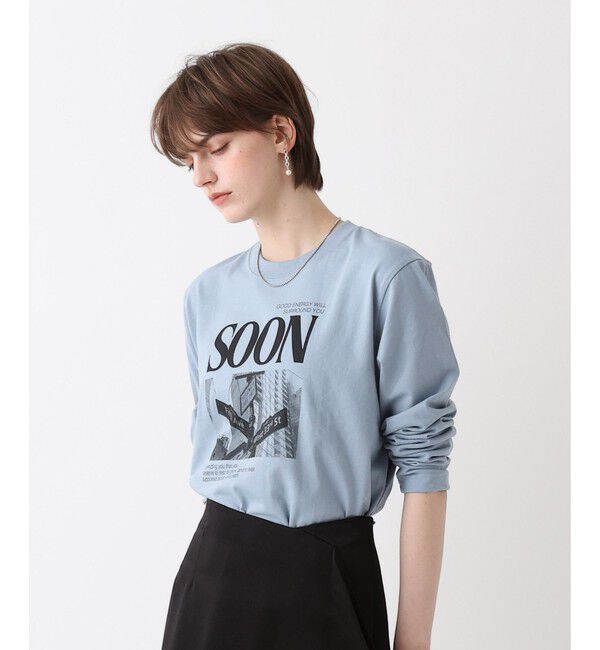 allureville「サイネージロゴロングTシャツ」|Tシャツ・カットソー|