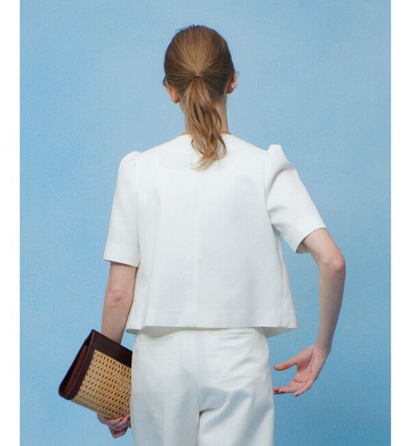 LOULOU WILLOUGHBY「【LOULOU WILLOUGHBY】ブライトリネン半袖ジャケット」|テーラードジャケット|