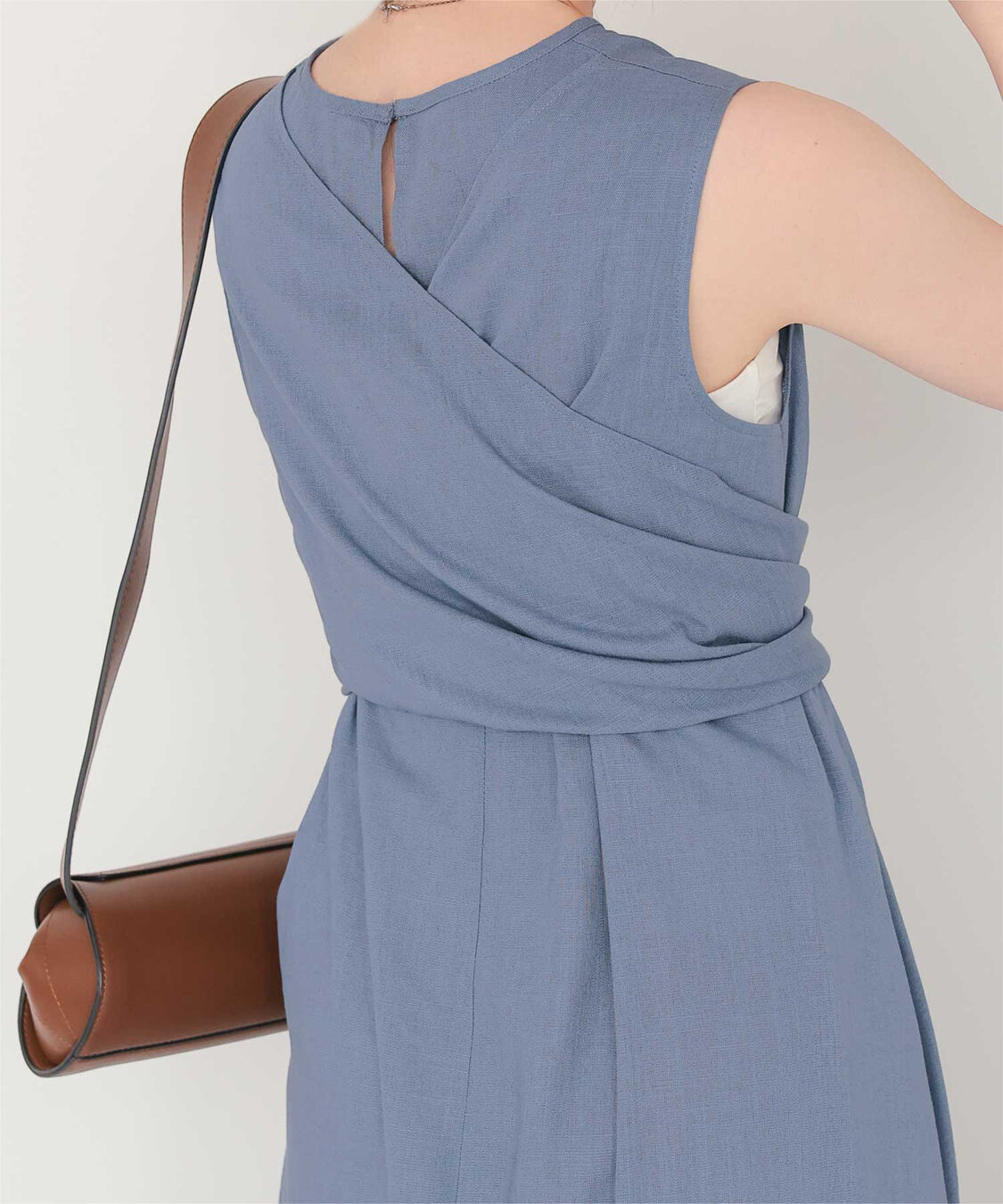 titivate「リネン混2wayリボンマキシワンピース」|ワンピース|