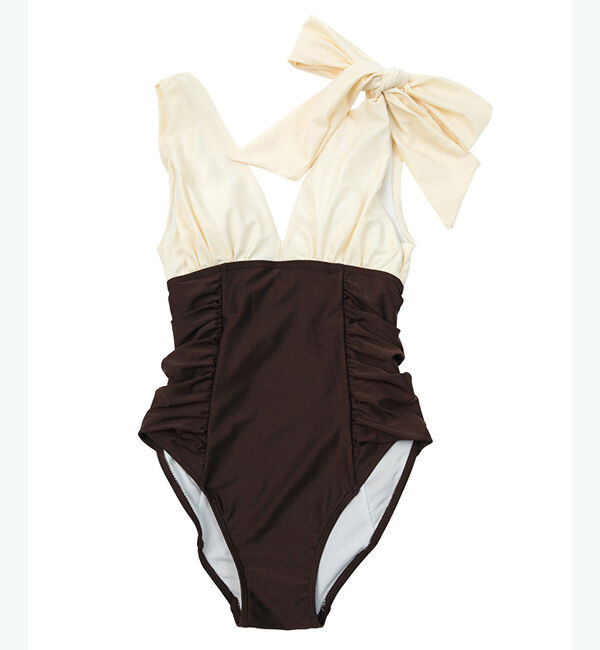 SEA DRESS「深Vネックシンプルワンピース」|ビキニ|