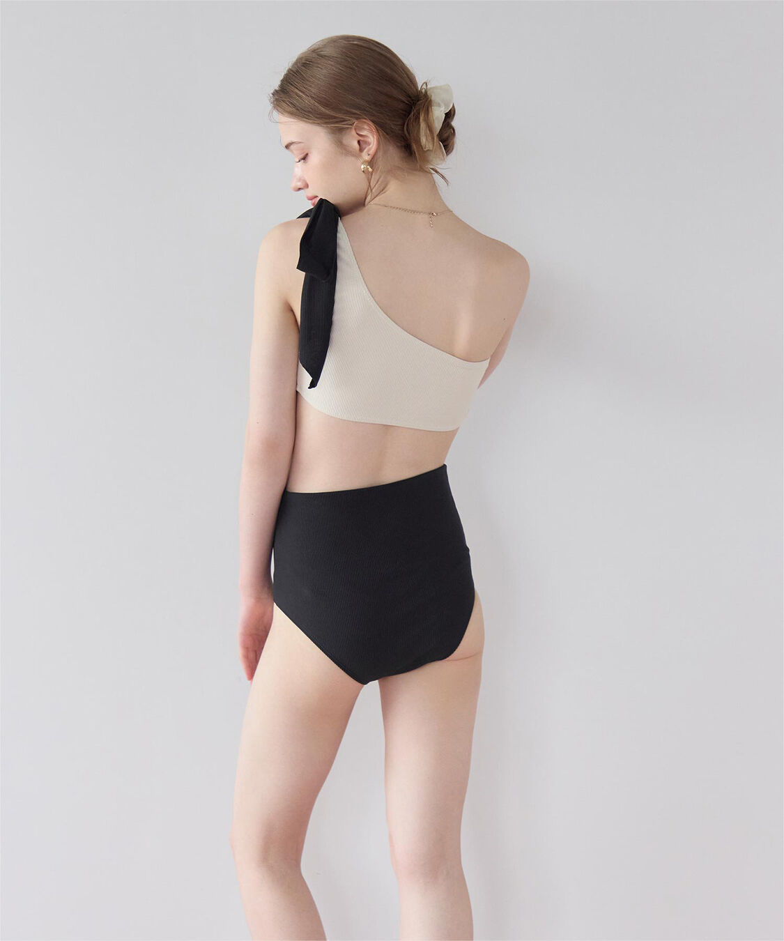 SEA DRESS「ワンショルダーデザインリブビキニ」|ビキニ|