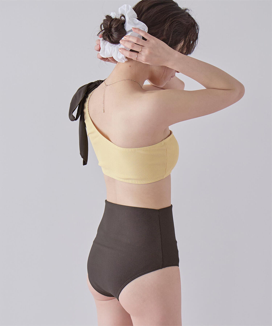 SEA DRESS「ワンショルダーデザインリブビキニ」|ビキニ|