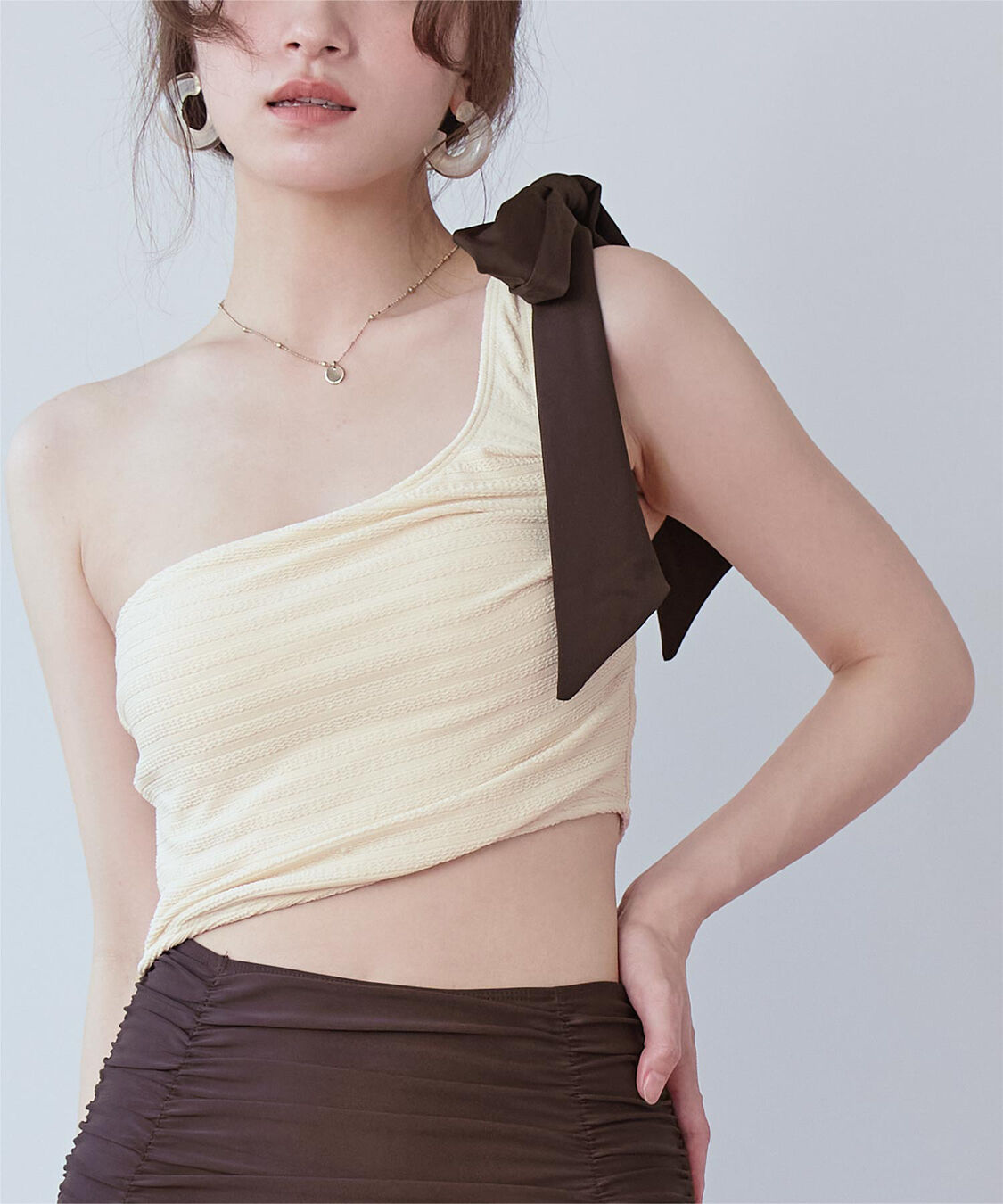 SEA DRESS「ワンショルダーカットアウトワンピース」|ビキニ|