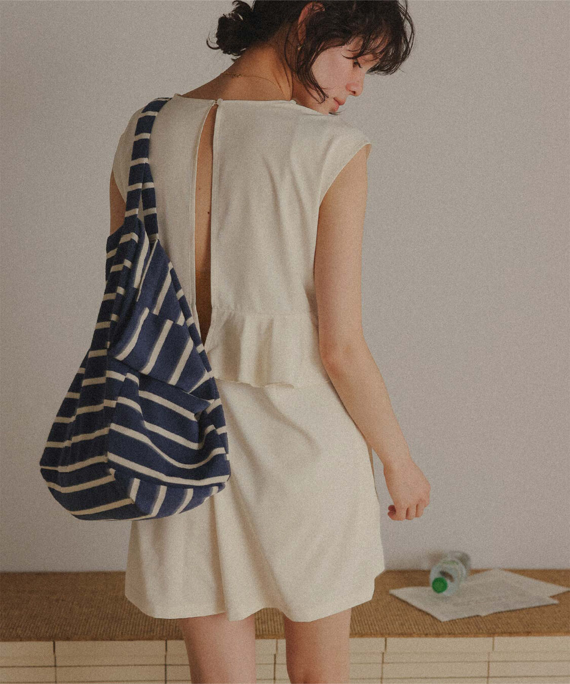 titivate「ペプラムフレアデザインオールインワン/ワンピース水着」|コンビネゾン|