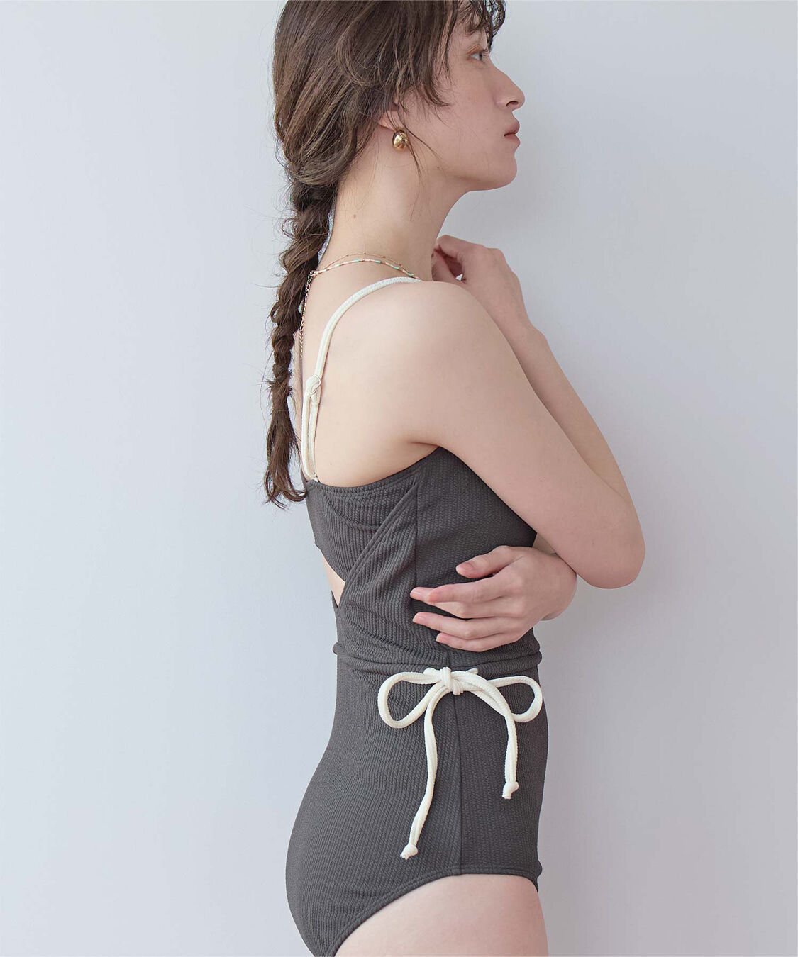 SEA DRESS「バイカラードロストワンピース/水着」|コンビネゾン|