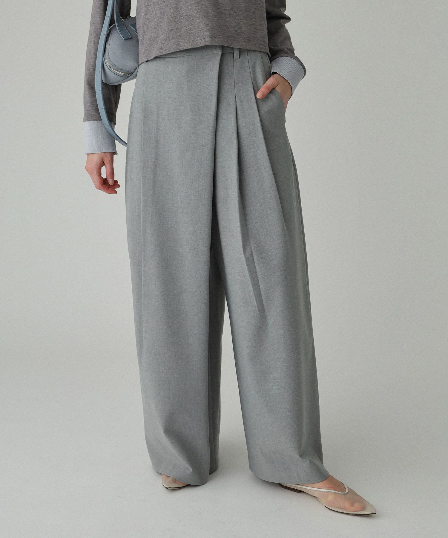 BABYLONE「デザインタックパンツ」|その他|ｸﾞﾚｰ