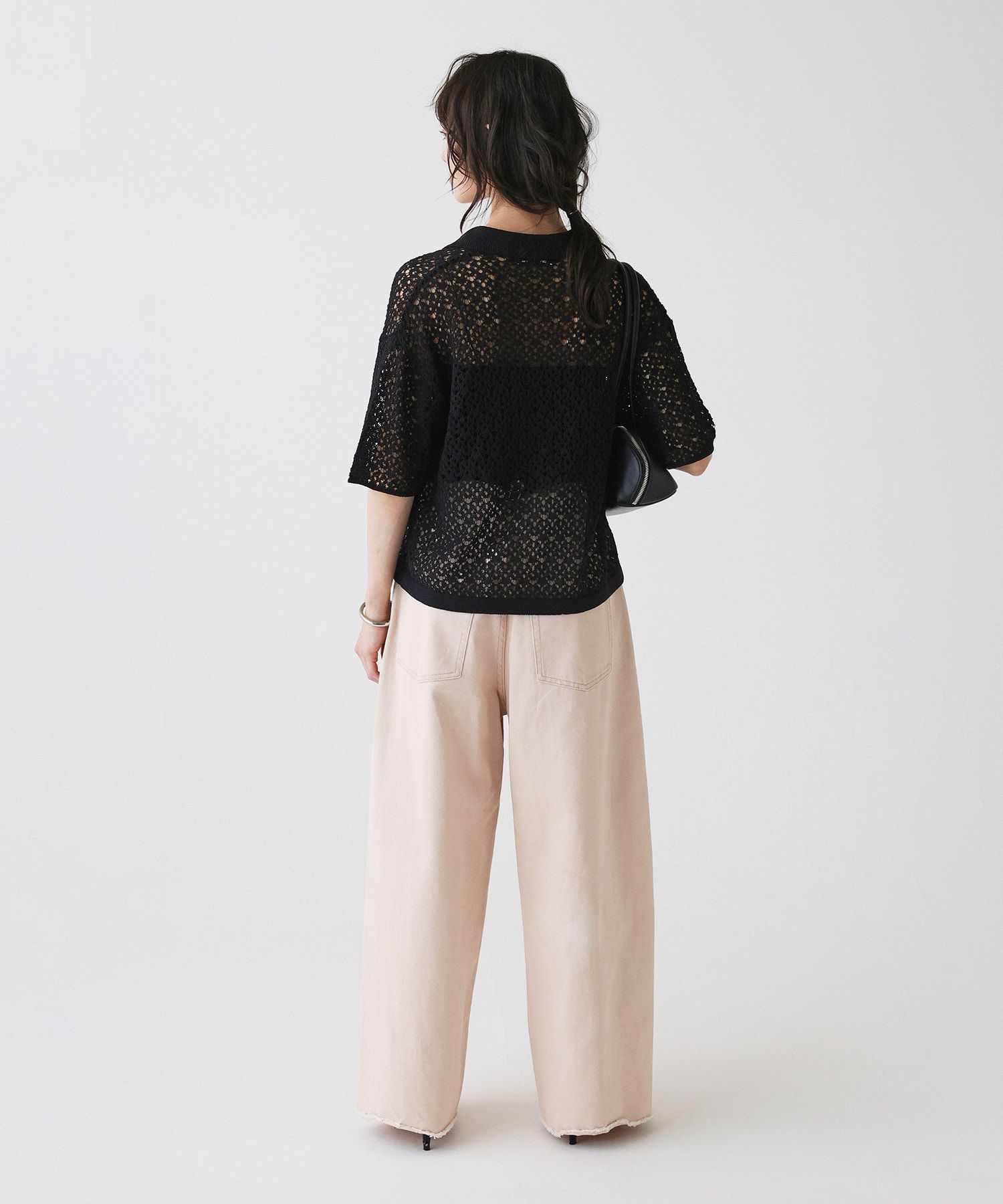 BABYLONE「レースニットポロ」|ポロシャツ|