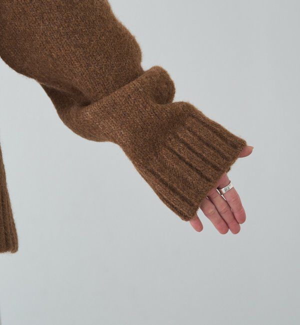  「アルパカ混深Vネックニットプルオーバー」|キャミソール|