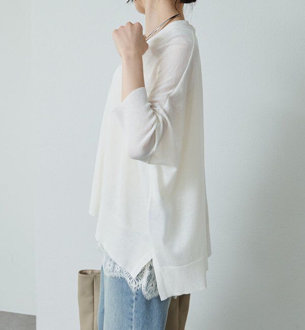  「シアーVネックカーディガン」|カーディガン|