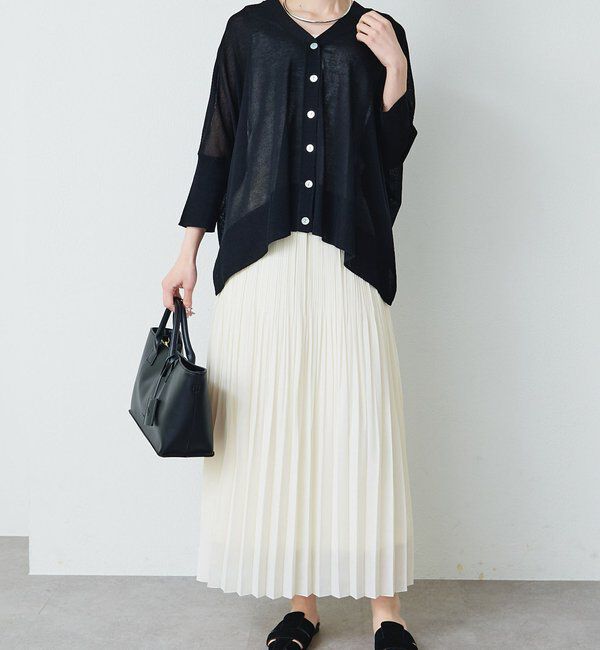  「シアーVネックカーディガン」|カーディガン|