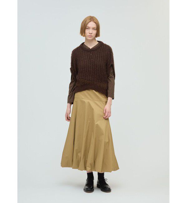 mizuiro ind「mizuiro ind ワイドカラーポロシャツ」|Tシャツ・カットソー|