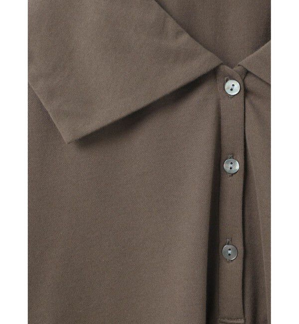 mizuiro ind「mizuiro ind ワイドカラーポロシャツ」|Tシャツ・カットソー|