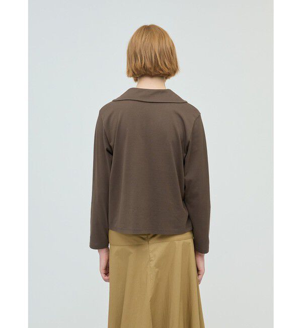 mizuiro ind「mizuiro ind ワイドカラーポロシャツ」|Tシャツ・カットソー|