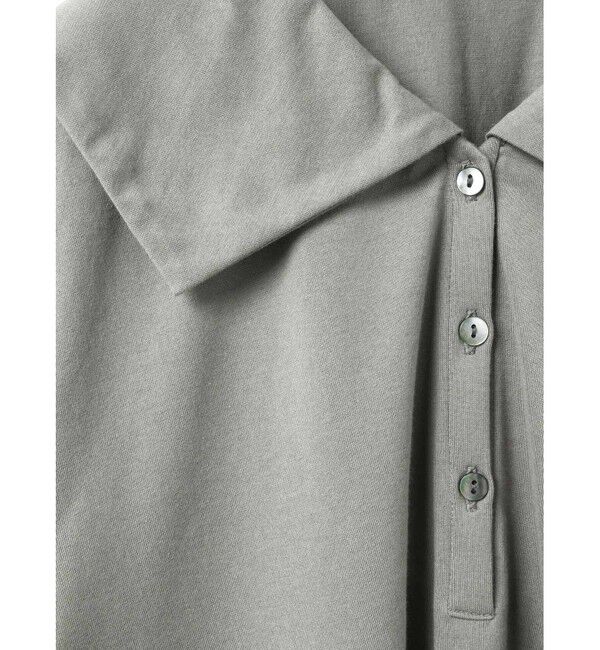 mizuiro ind「mizuiro ind ワイドカラーポロシャツ」|Tシャツ・カットソー|