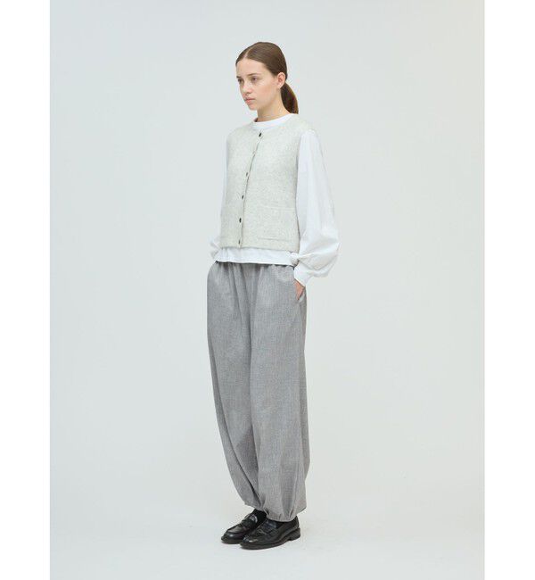 mizuiro ind「mizuiro ind タックヘムコクーンパンツ」|その他|