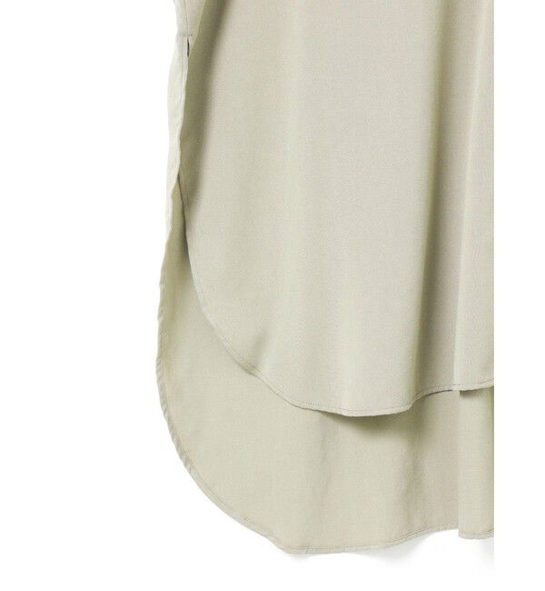 mizuiro ind「mizuiro ind T/Rバンドカラーロングシャツ」|シャツ・ブラウス|