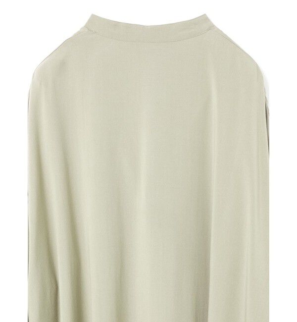 mizuiro ind「mizuiro ind T/Rバンドカラーロングシャツ」|シャツ・ブラウス|