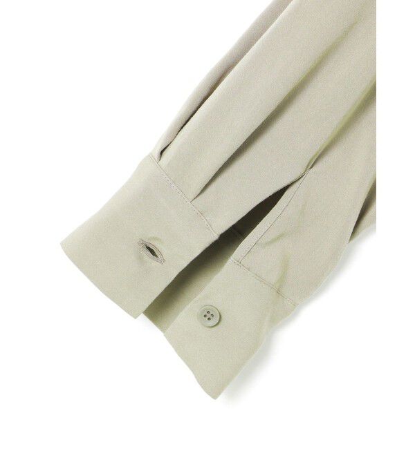 mizuiro ind「mizuiro ind T/Rバンドカラーロングシャツ」|シャツ・ブラウス|