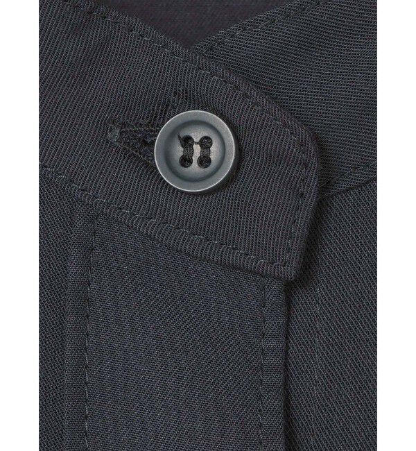 mizuiro ind「mizuiro ind T/Rバンドカラーロングシャツ」|シャツ・ブラウス|