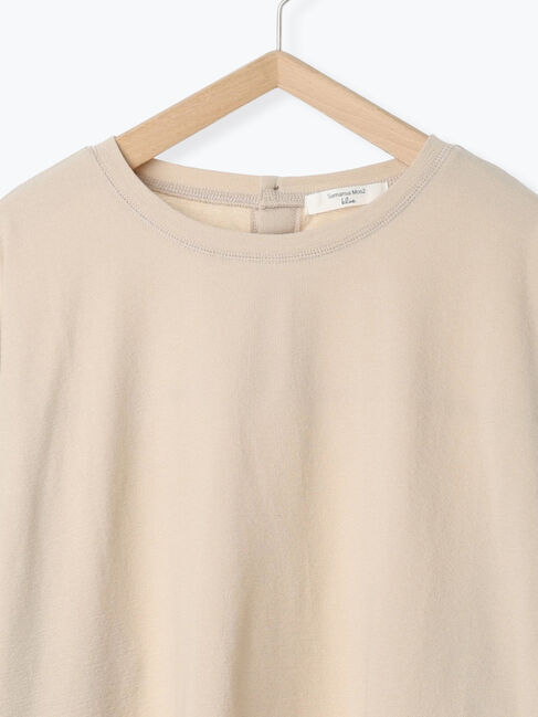 Samansa Mos2 blue「リネンタッチドルマンスリーブプルオーバー」|Tシャツ・カットソー|