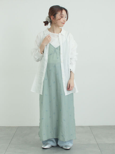 Samansa Mos2「シアーリネンシャツ」|シャツ・ブラウス|