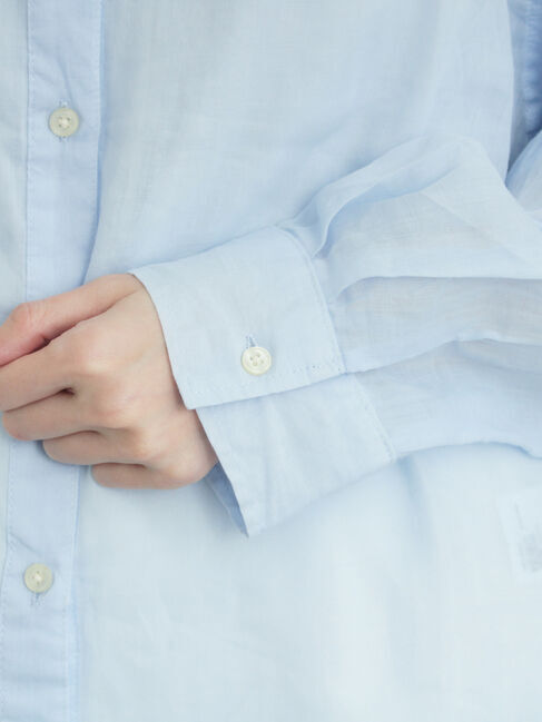 Samansa Mos2「シアーリネンシャツ」|シャツ・ブラウス|