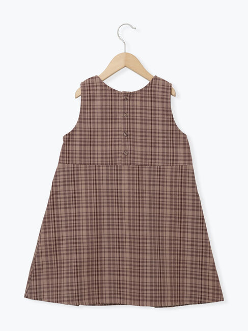 Samansa Mos2 Lagom「チェック柄ジャンバースカート」|スカート|