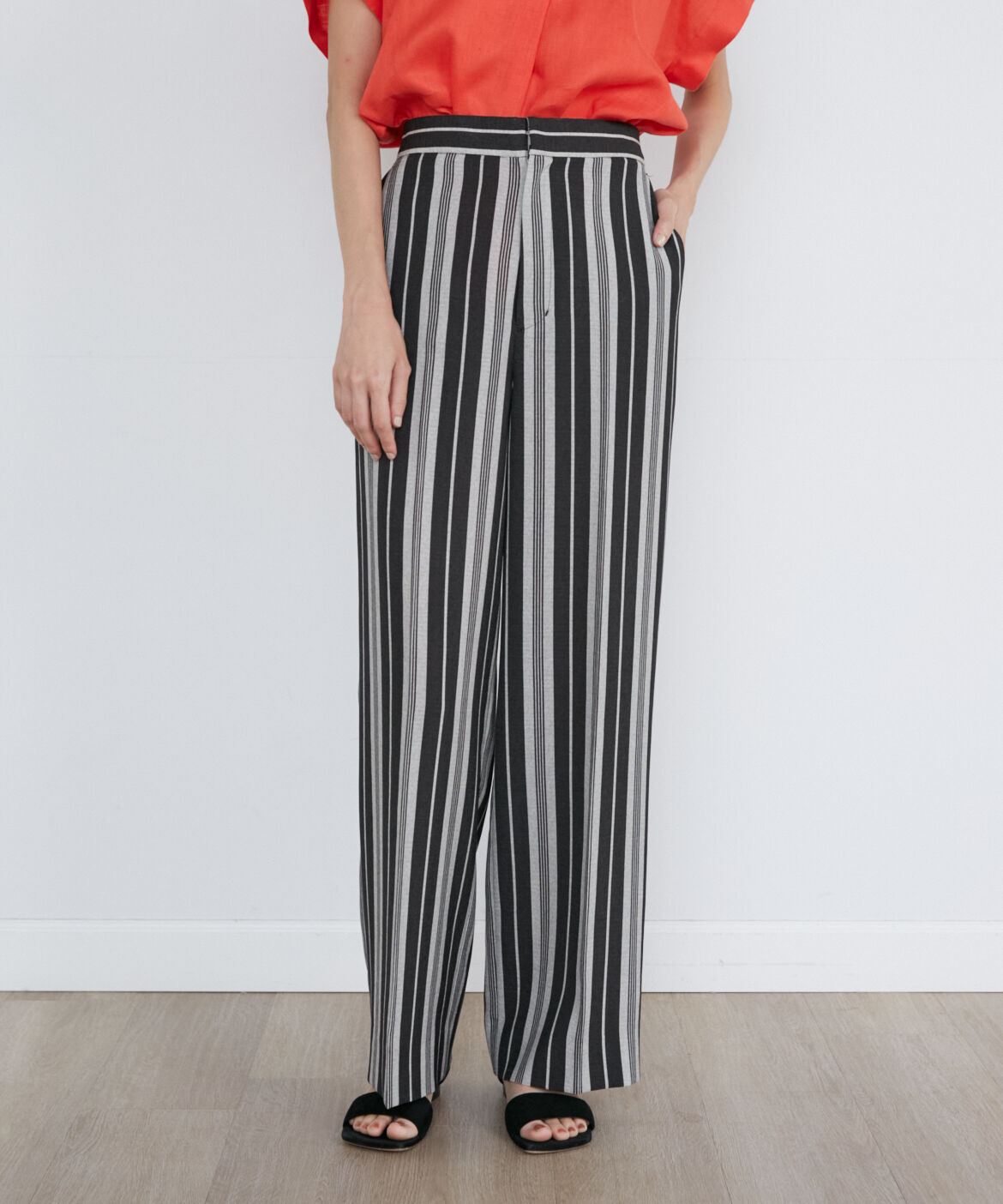 INED「ストライププリントパンツ《Viscotecs》」|その他|