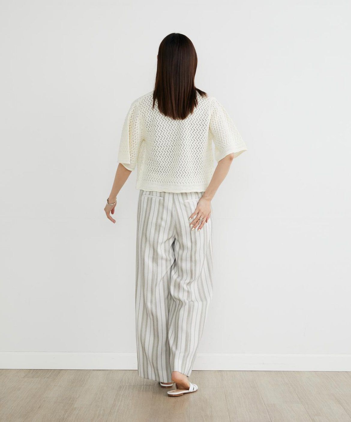 INED「ストライププリントパンツ《Viscotecs》」|その他|