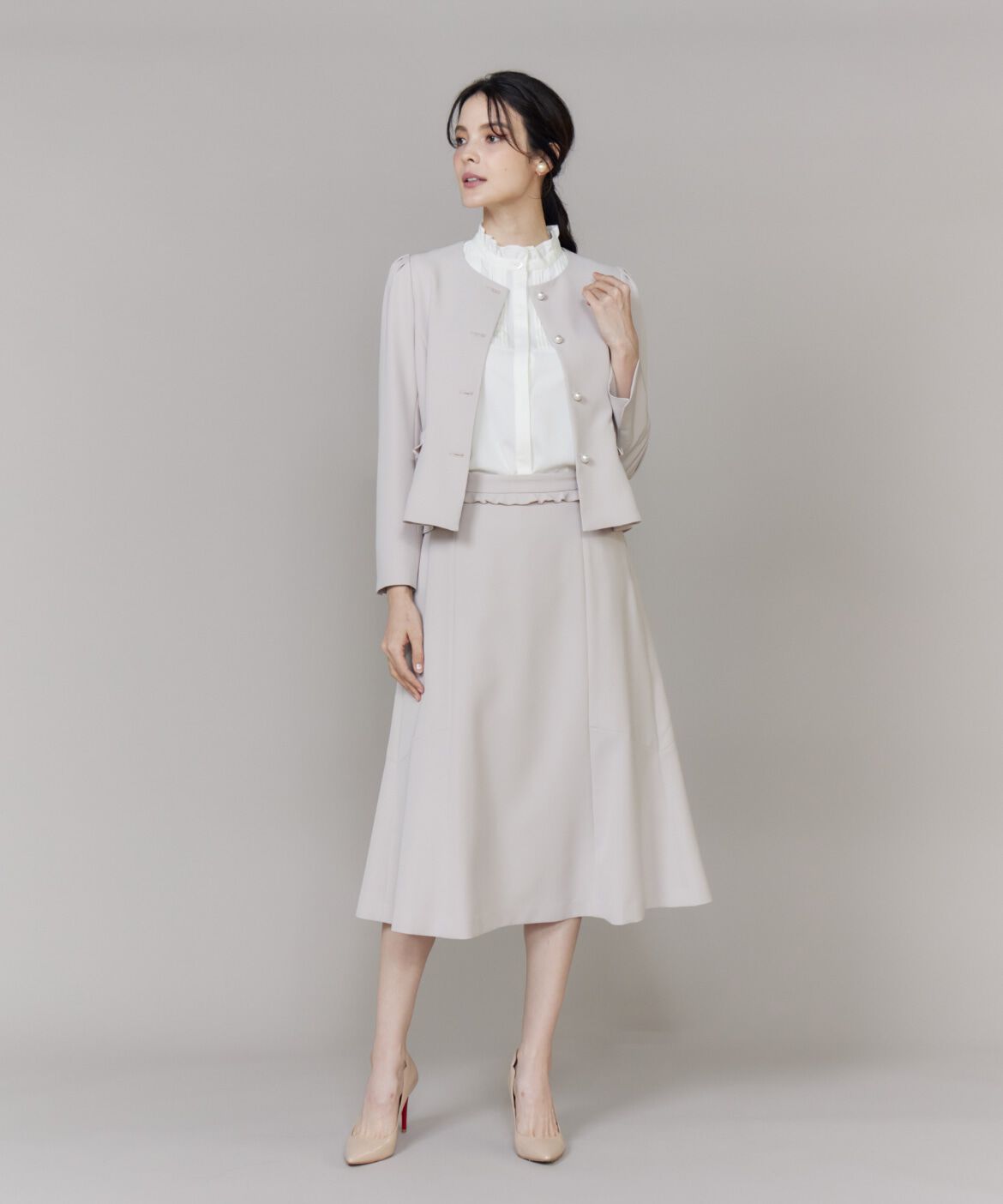 Maglie le cassetto「《M Maglie le cassetto》フリルフレアスカート」|フレア|