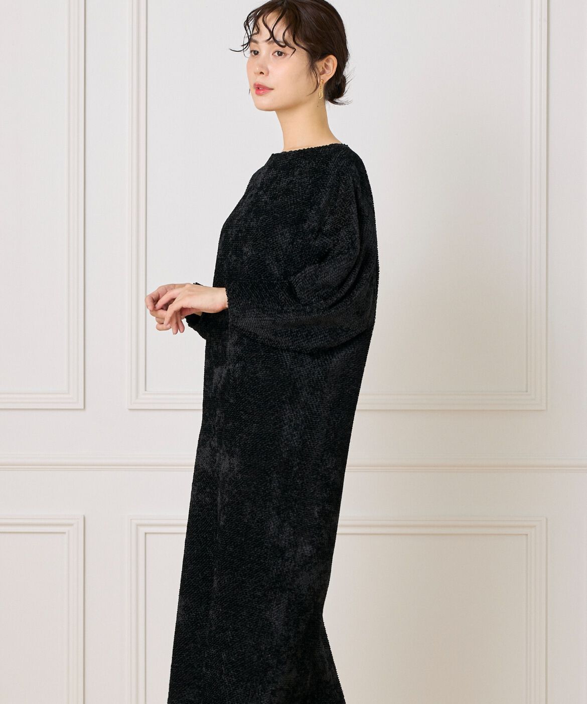 la veille by SUPERIOR CLOSET「《大きいサイズ》ジャガードワンピース」|ワンピース|