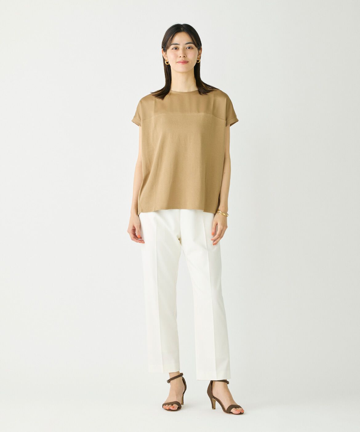 DAY by DAY it&rsquo;s international「サテン切り替えドルマンプルオーバー《スビン綿MIXフライス》」|Tシャツ・カットソー|